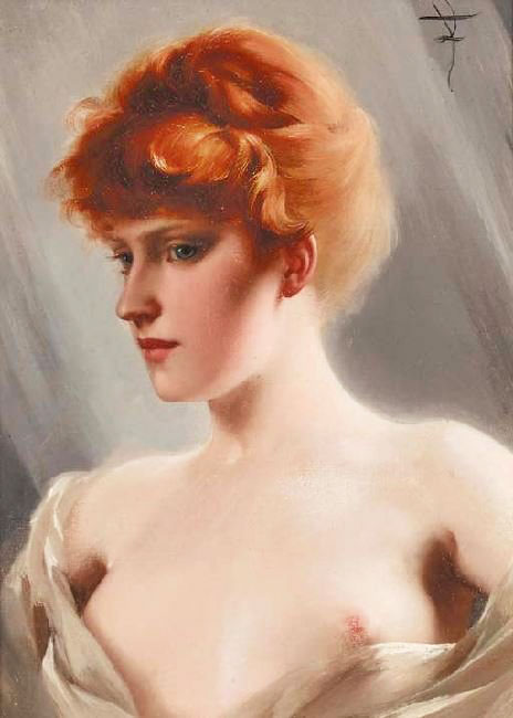 The Artist’S Model by Luis Falero
