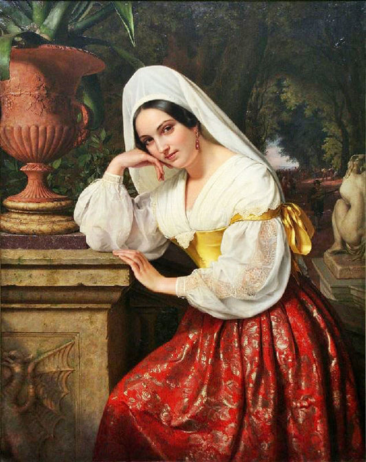 Girl From Frascati by Carl Adolf Henning