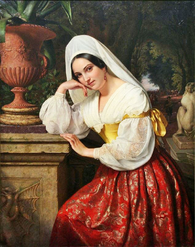 Girl From Frascati by Carl Adolf Henning