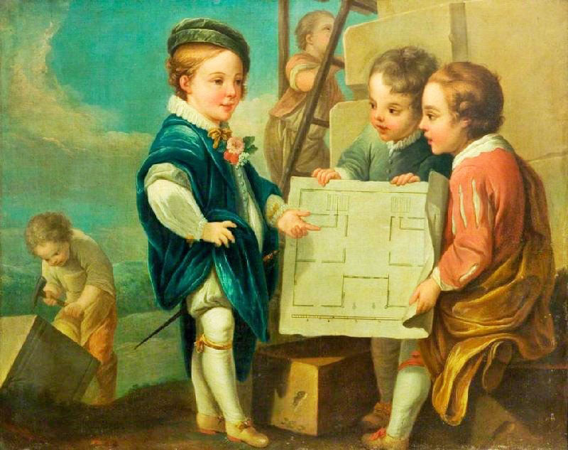 An Allegory Of Architecture by Carle Van Loo