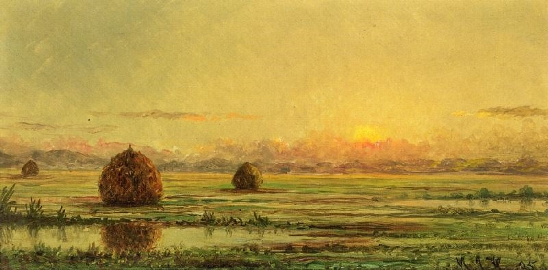 Sunset, A Sketch by Martin Johnson Heade
