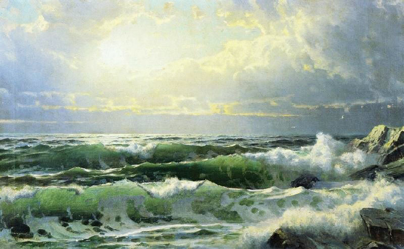 Breaking Waves, 1905 by William Trost Richards