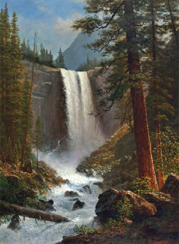 Vernal Falls by Albert Bierstadt
