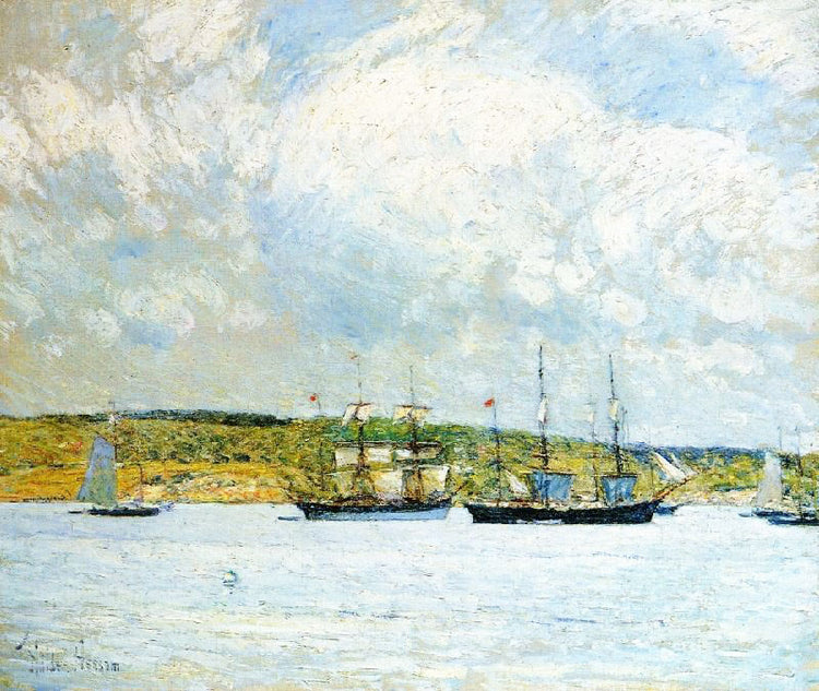 A Parade Of Boats by Childe Hassam