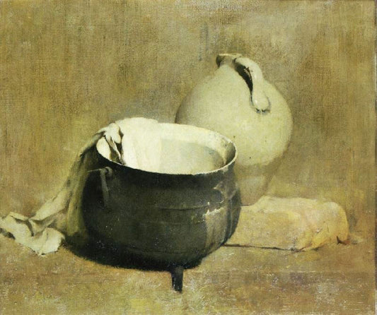 Still Life With Kettle And Jug by Emil Carlsen