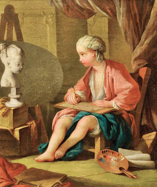 Allegory Of Painting by Carle Van Loo