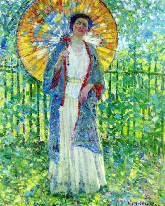 The Japanese Parasol by Frederick Carl Frieseke