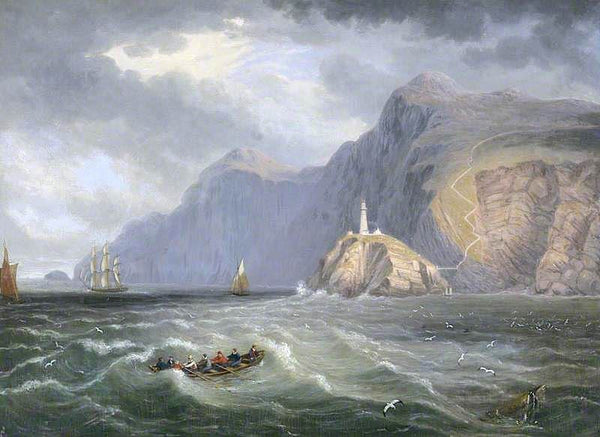 South Stack Rock, Holyhead by John Wilson Carmichael