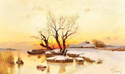 Winter Sunset by Julius Klever