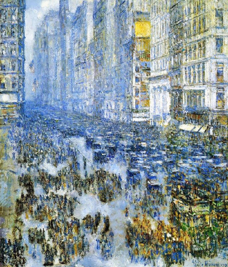Fifth Avenue In Winter by Childe Hassam