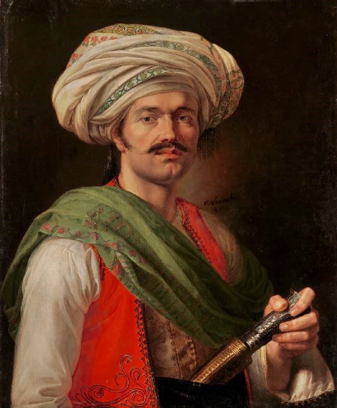 Portrait Of Mameluke, Said To Be Roustam Raza by Horace Vernet