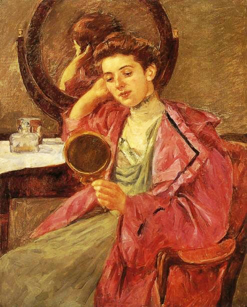 Antoinette At Her Dressing Table by Mary Cassatt