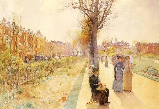 Boston Common by Childe Hassam