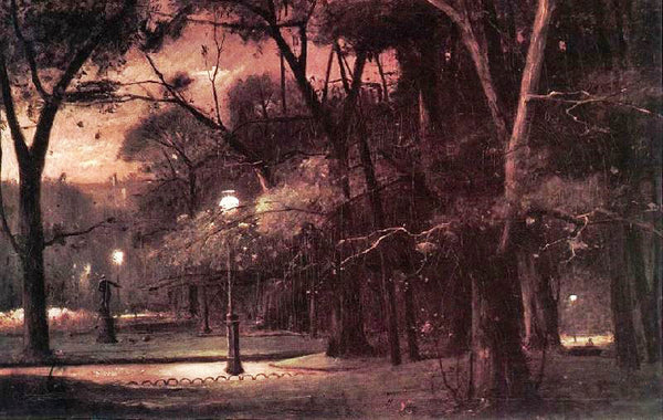 Evening In Parc Monceau by Mihály Munkács