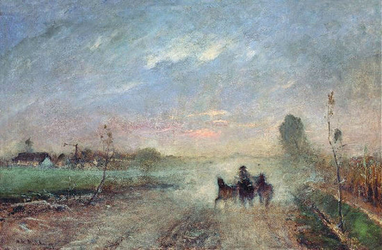 Dusty Country Road by Mihály Munkács