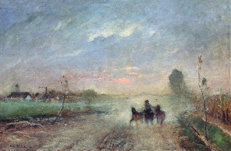 Dusty Country Road by Mihály Munkács