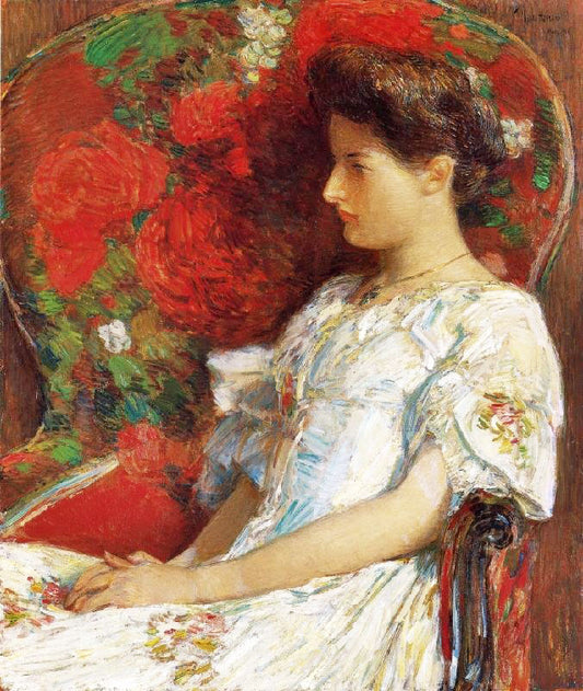 The Victorian Chair by Childe Hassam