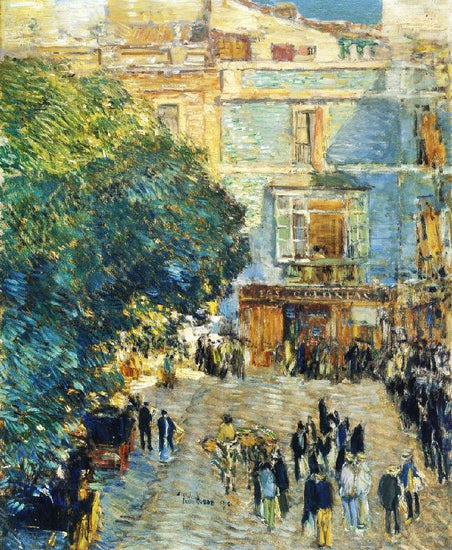 Square At Sevilla by Childe Hassam