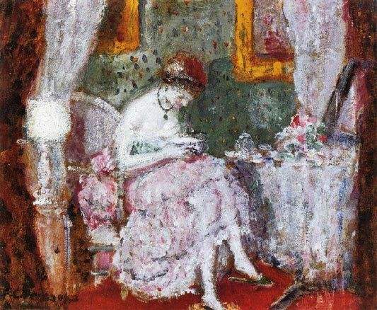 Woman At A Dressing Table by Frederick Carl Frieseke