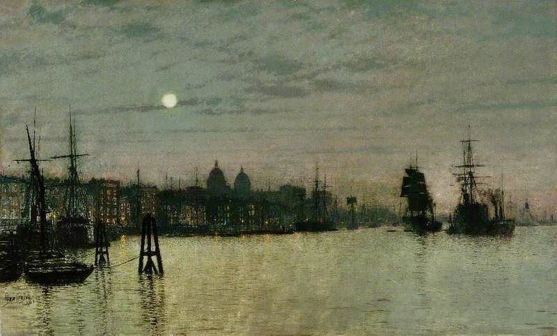 Greenwich, Half Tide by John Atkinson Grimshaw