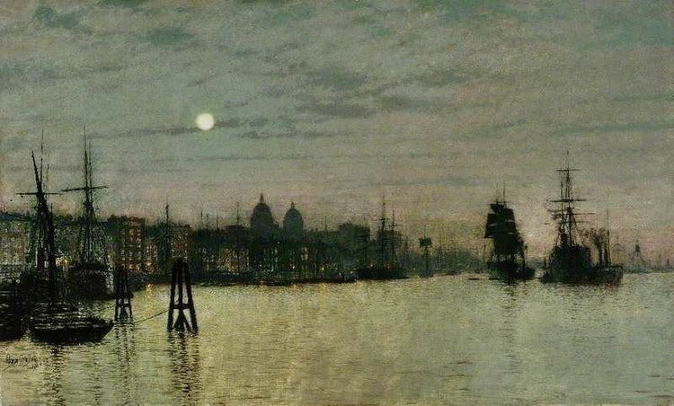 Greenwich, Half Tide by John Atkinson Grimshaw