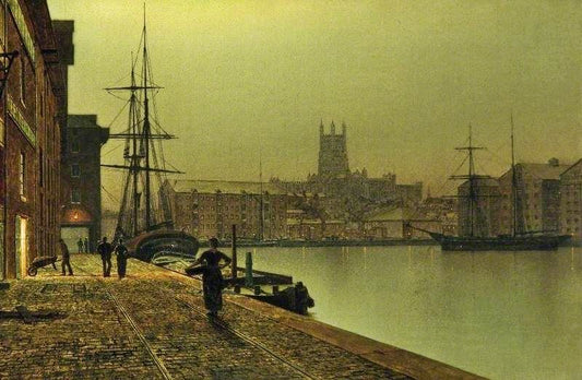 Gloucester Docks by John Atkinson Grimshaw