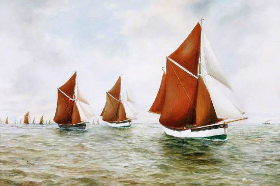 Barges Racing by Ruben Chappell