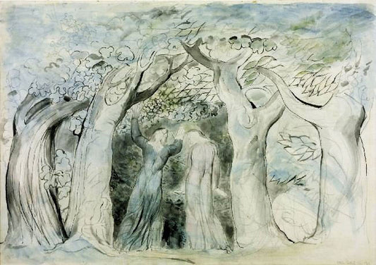 Dante And Virgil Penetrating The Forest by William Blake