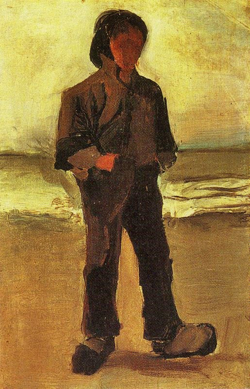 Fisherman On A Beach by Vincent van Gogh