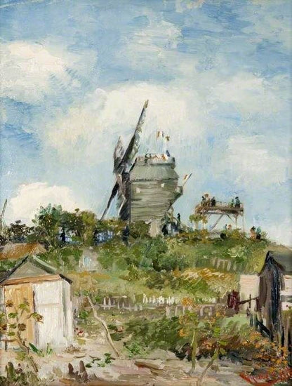 The Blute-Fin Windmill, Montmartre by Vincent van Gogh