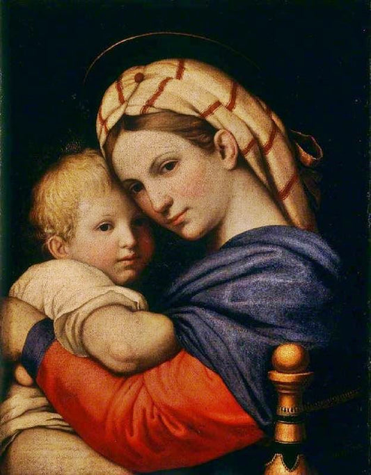 The Madonna And Child (After Rahael) by Giovanni Salvi da Sassoferrato