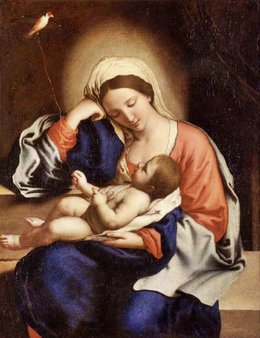 The Madonna And Christ Child by Giovanni Salvi da Sassoferrato