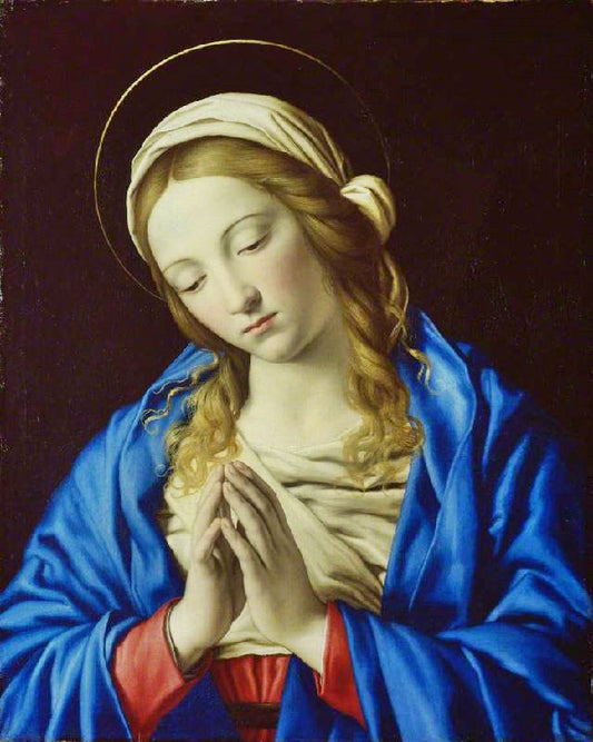 Virgin In Prayer by Giovanni Salvi da Sassoferrato