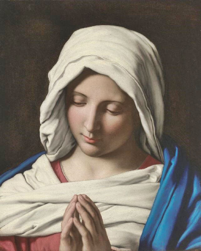 Madonna In Prayer by Giovanni Salvi da Sassoferrato