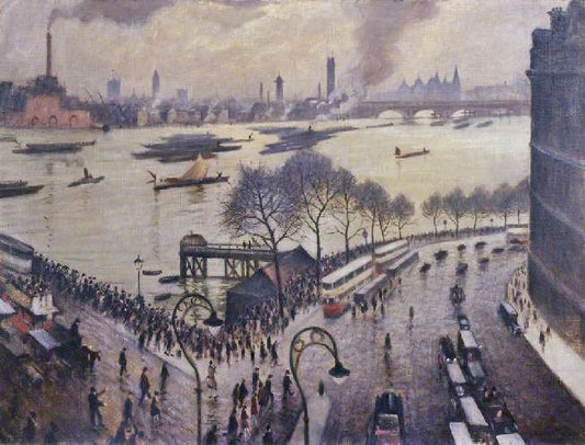 Blackfriars Bridge, London by Christopher Nevinson