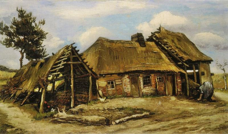 Cottage In Brabant by Vincent van Gogh