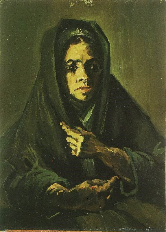 Woman With A Mourning Shawl by Vincent van Gogh