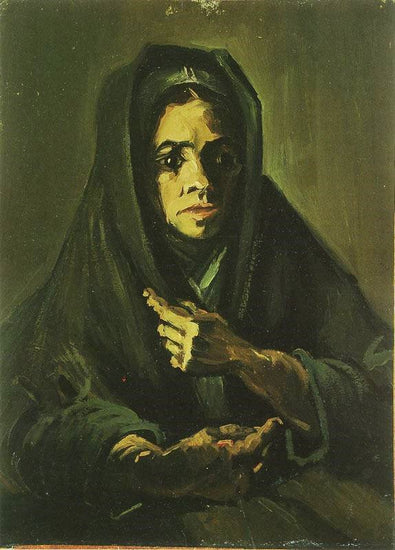 Woman With A Mourning Shawl by Vincent van Gogh