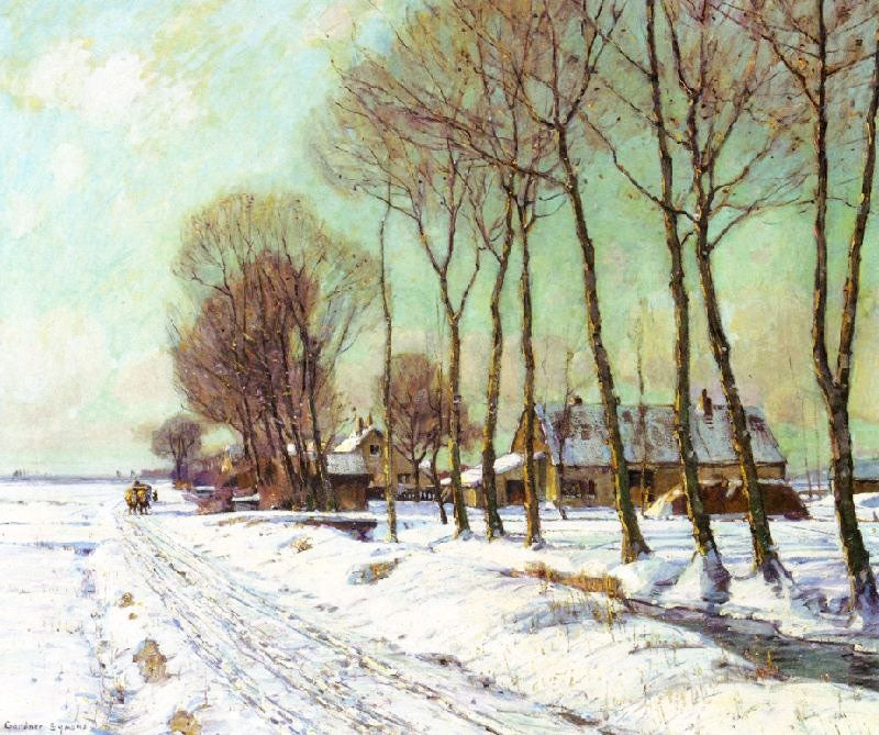 SNOW CLAD FIELDS IN MORNING LIGHT