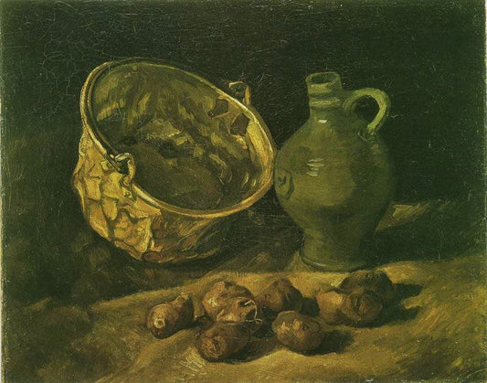 Still Life With Brass Cauldron by Vincent van Gogh