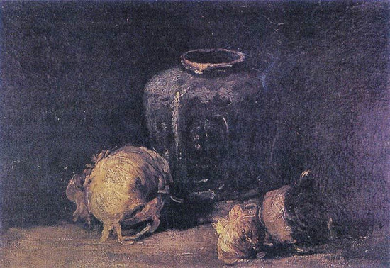 Still Life With Ginger Jar And Onions by Vincent van Gogh