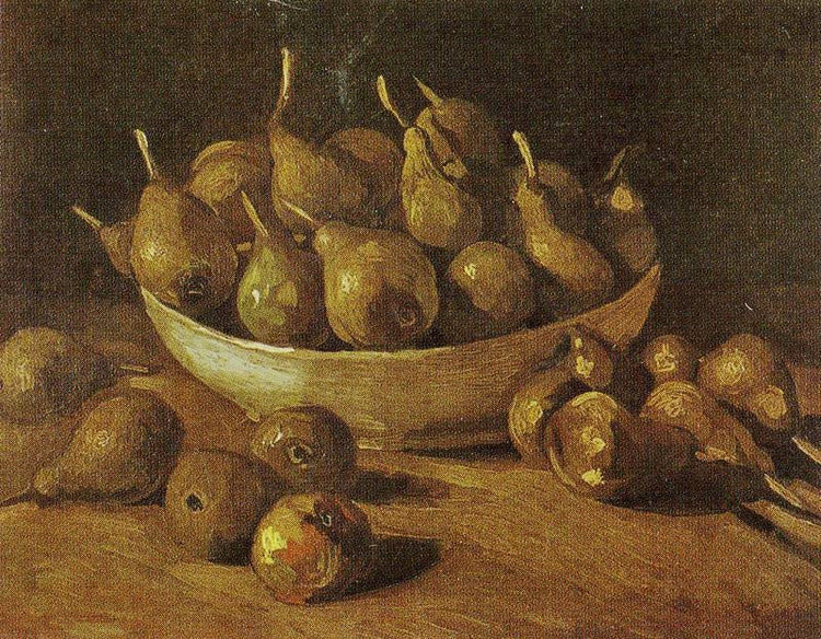 Still Life With An Earthen Bwl With Pears by Vincent van Gogh