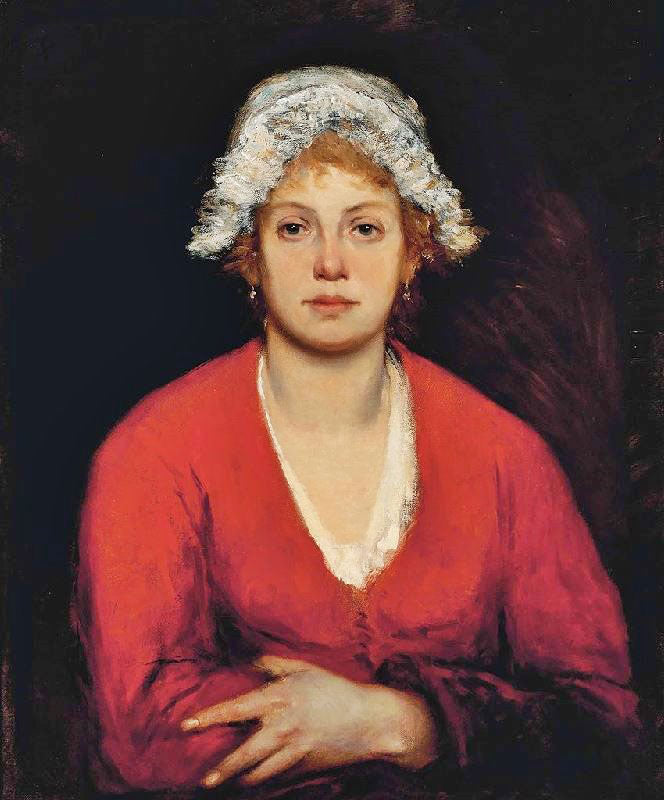 PORTRAIT OF A GIRL IN A RED DRESS