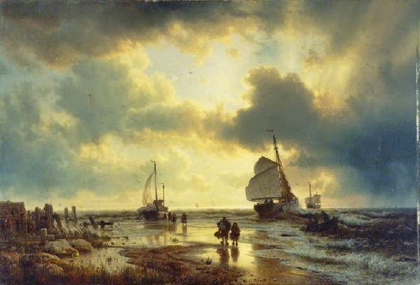 The Ebb Tide by Andreas Achenbach