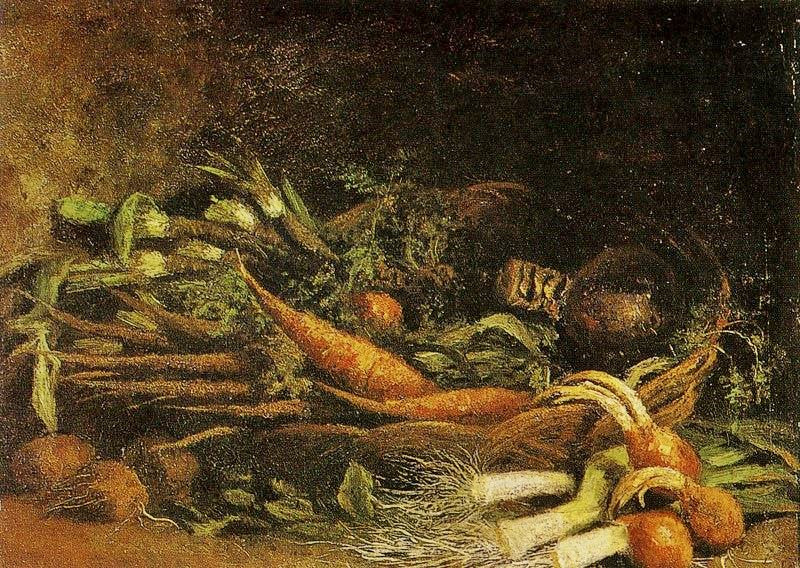 STILL LIFE WITH BASKET OF VEGETABLES