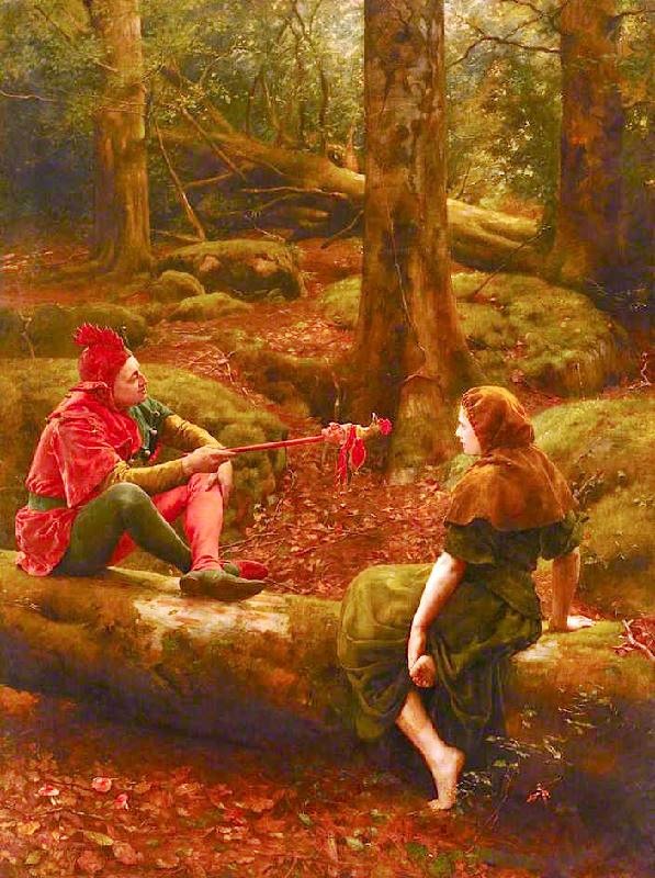 Touchstone And Audrey by John Maler Collier