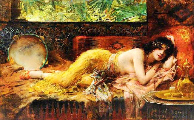 Interior With A Lady by Léon-François Comerre