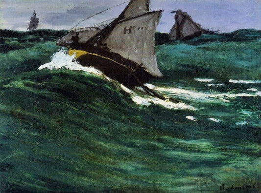 The Green Wave by Claude Oscar Monet