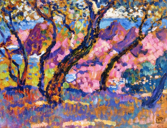 In The Shade Of The Pines, Study by Theo van Rysselberghe