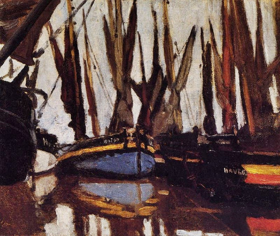Fishing Boats, Study by Claude Oscar Monet